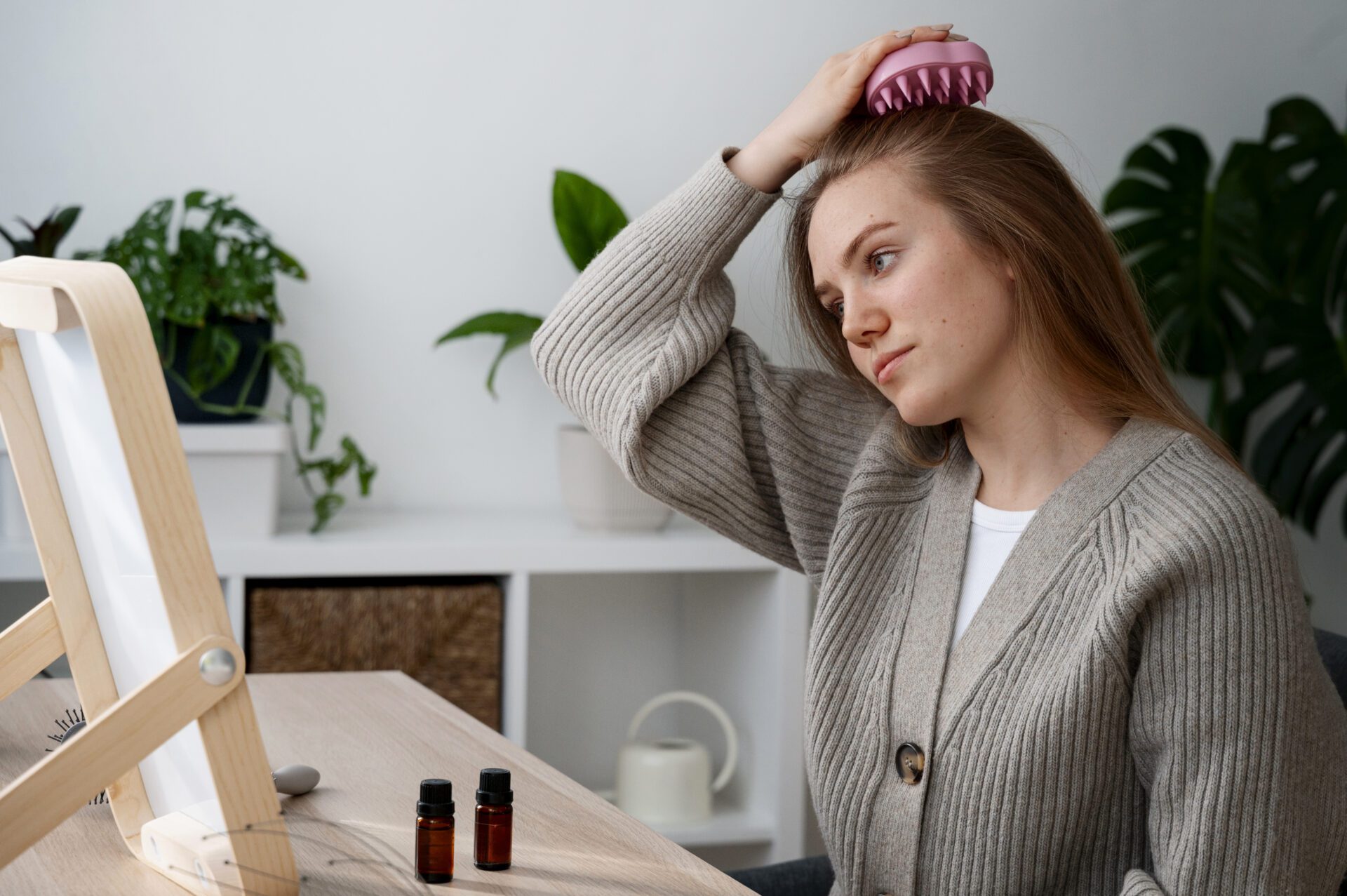 woman-giving-herself-scalp-massage